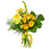 Желтый букет из роз и хризантем. Канада